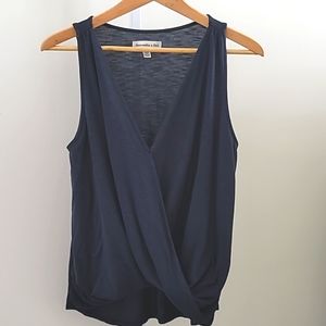 ABERCROMBIE & FITCH | V-neck tank | M | Navy Blue